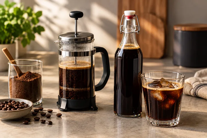 Kaffeekonzentrat mit der French Press selber machen – einfache Anleitung