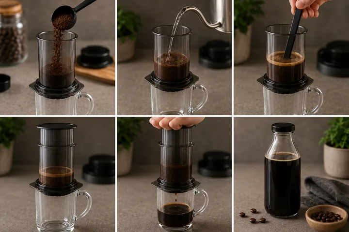 Kaffeekonzentrat mit der AeroPress selber machen
