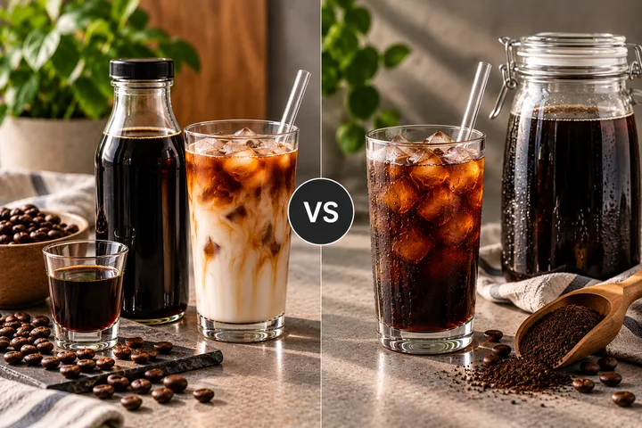 Kaffeekonzentrat oder Cold Brew für Iced Coffee?