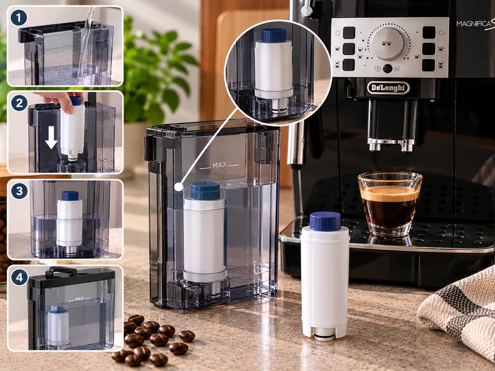 Hat die De’Longhi Magnifica S einen Wasserfilter?